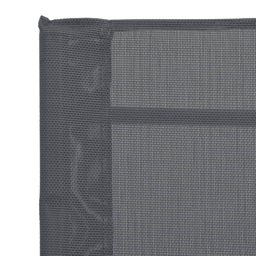 Garten-Schaukelstuhl Grau 95x54x85 cm Textilene