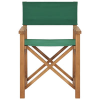 Thumbnail for Regiestuhl Massivholz Teak Grün