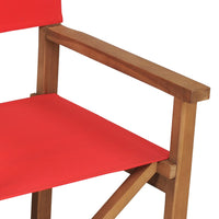 Thumbnail for Regiestuhl Massivholz Teak Rot