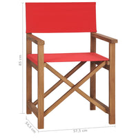 Thumbnail for Regiestuhl Massivholz Teak Rot