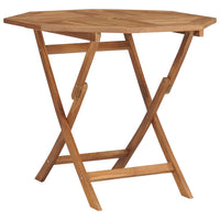 Thumbnail for Klappbarer Gartentisch 85x85x76 cm Teak Massivholz