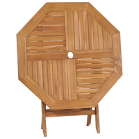 Thumbnail for Klappbarer Gartentisch 85x85x76 cm Teak Massivholz