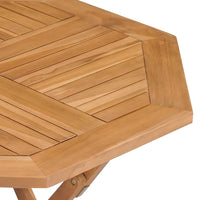 Thumbnail for Klappbarer Gartentisch 85x85x76 cm Teak Massivholz