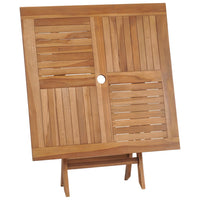 Thumbnail for Klappbarer Gartentisch 85x85x76 cm Teak Massivholz