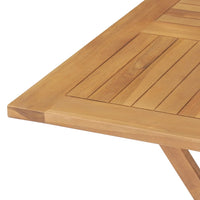 Thumbnail for Klappbarer Gartentisch 85x85x76 cm Teak Massivholz
