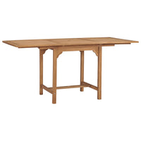 Thumbnail for Ausziehbarer Gartentisch (110-160)×80×75 cm Massivholz Teak