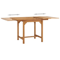 Thumbnail for Ausziehbarer Gartentisch (110-160)×80×75 cm Massivholz Teak