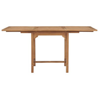 Thumbnail for Ausziehbarer Gartentisch (110-160)×80×75 cm Massivholz Teak
