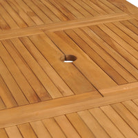 Thumbnail for Ausziehbarer Gartentisch (110-160)×80×75 cm Massivholz Teak