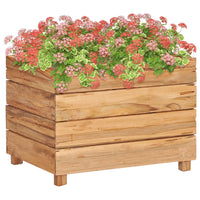 Thumbnail for Hochbeet 50x40x38 cm Teak Altholz und Stahl