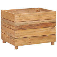Thumbnail for Hochbeet 50x40x38 cm Teak Altholz und Stahl