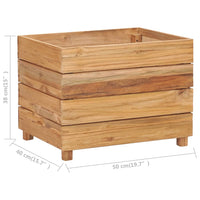 Thumbnail for Hochbeet 50x40x38 cm Teak Altholz und Stahl