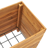 Thumbnail for Hochbeet 50x40x55 cm Teak Altholz und Stahl