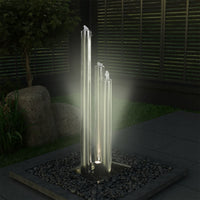 Thumbnail for Gartenbrunnen Silbern 48x34x123 cm Edelstahl