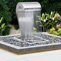 Thumbnail for Garten-Wasserfall Silbern 52,4x34,2x82 cm Edelstahl