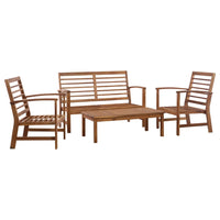 Thumbnail for Garten-Lounge-Set 4-tlg. Massivholz Akazie