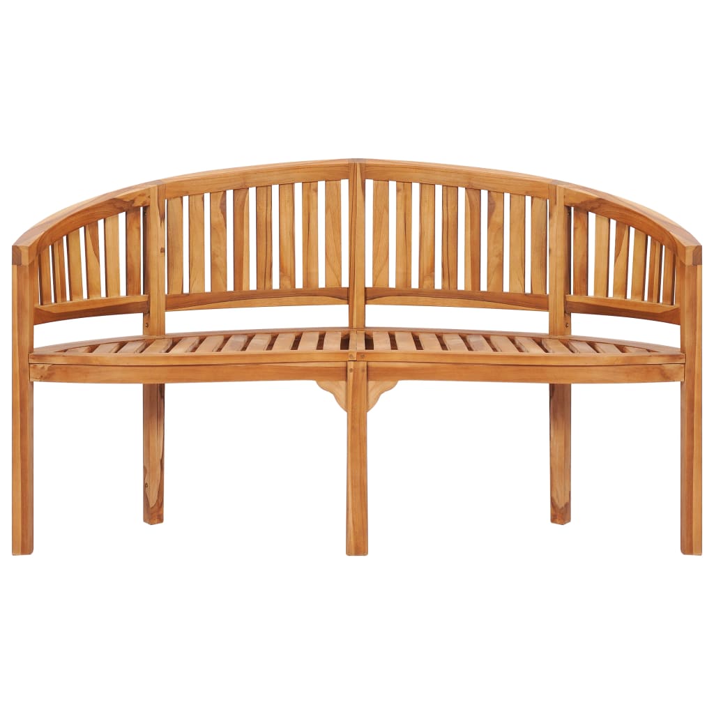 Bananenbank 151 cm Massivholz Teak