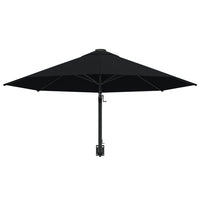 Thumbnail for Sonnenschirm Wandmontage mit Metallmast 300 cm Schwarz