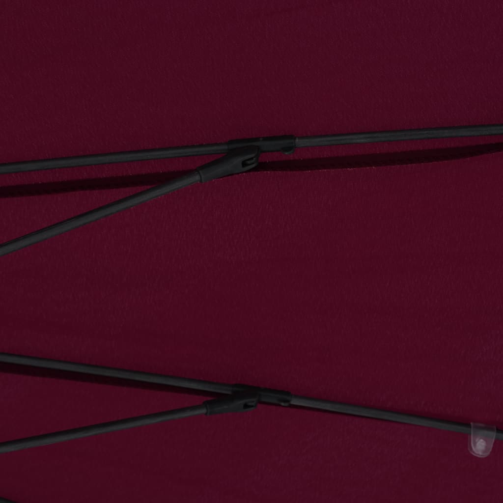 Sonnenschirm mit Aluminium-Mast 270 cm Bordeauxrot
