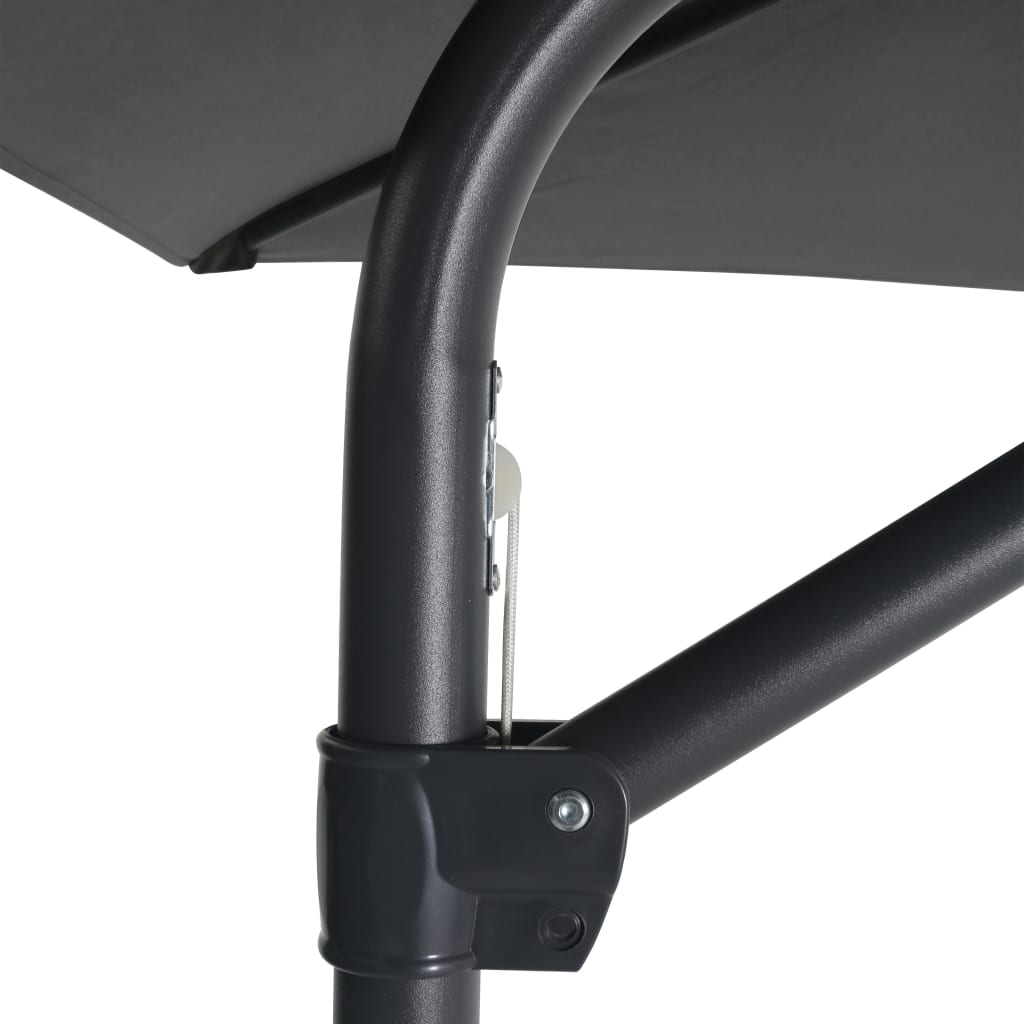 Sonnenschirm mit Stahlmast 300x250 cm Anthrazit