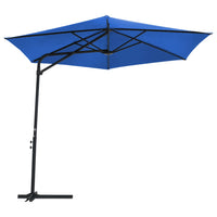 Thumbnail for Sonnenschirm mit Stahlmast 300 cm Azurblau