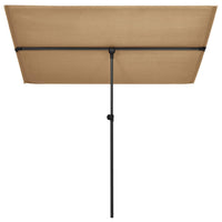 Thumbnail for Sonnenschirm mit Aluminium-Mast 180 x 130 cm Taupe