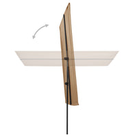 Thumbnail for Sonnenschirm mit Aluminium-Mast 180 x 130 cm Taupe