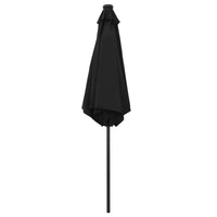 Thumbnail for Sonnenschirm mit LED-Leuchten & Aluminium-Mast 270 cm Schwarz