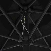 Thumbnail for Sonnenschirm mit LED-Leuchten & Aluminium-Mast 270 cm Schwarz