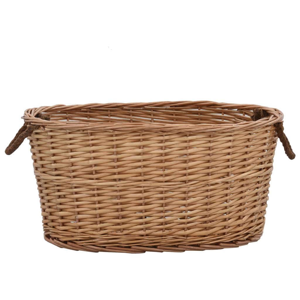 Holzkorb mit Tragegriffen 58×42×29 cm Natur Weide