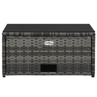 Thumbnail for 4-tlg. Garten-Lounge-Set mit Auflagen Poly Rattan Grau