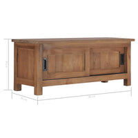 Thumbnail for TV-Schrank 90×30×35 cm Massivholz Teak