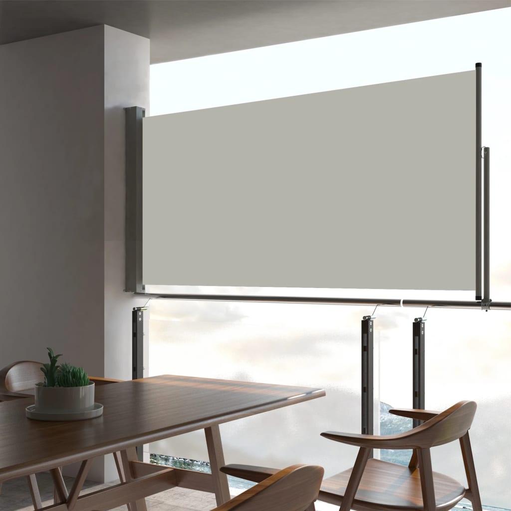 Ausziehbare Seitenmarkise 80×300 cm Creme