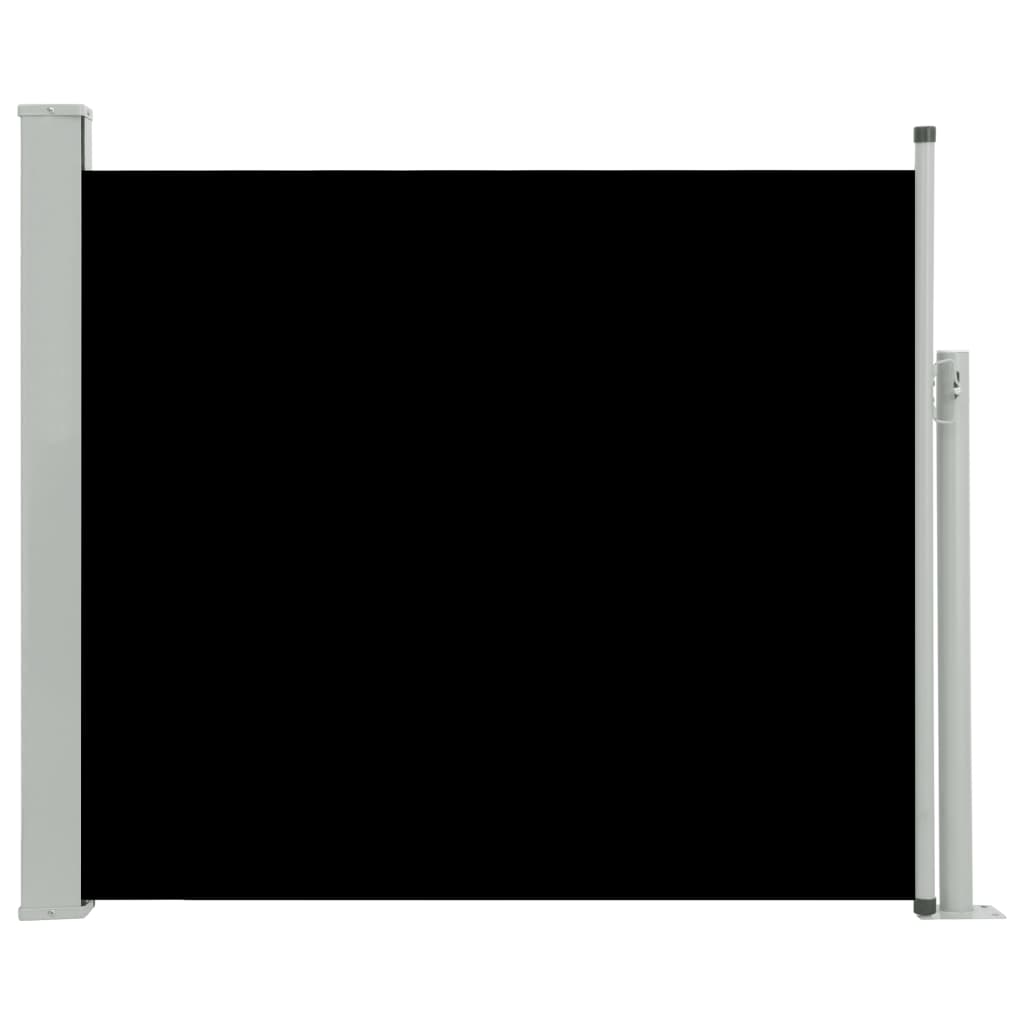 Ausziehbare Seitenmarkise 100×300 cm Schwarz