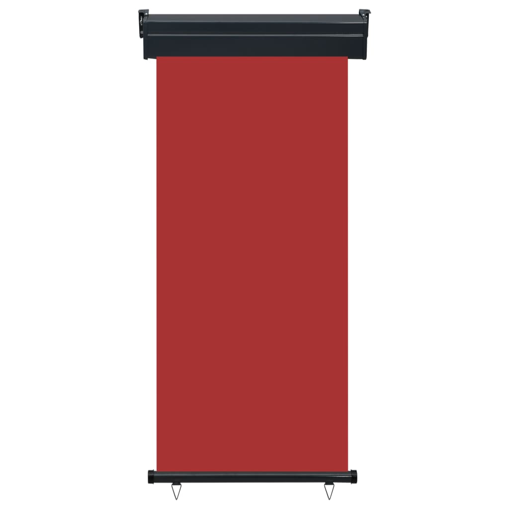 Balkon-Seitenmarkise 80 × 250 cm Rot