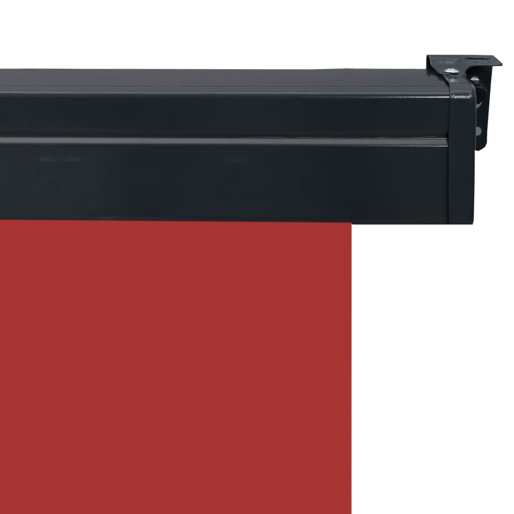 Balkon-Seitenmarkise 80 × 250 cm Rot