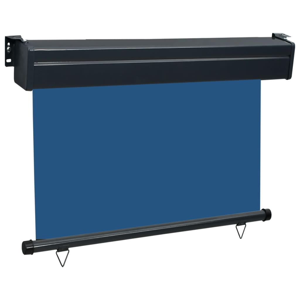 Balkon-Seitenmarkise 100 × 250 cm Blau