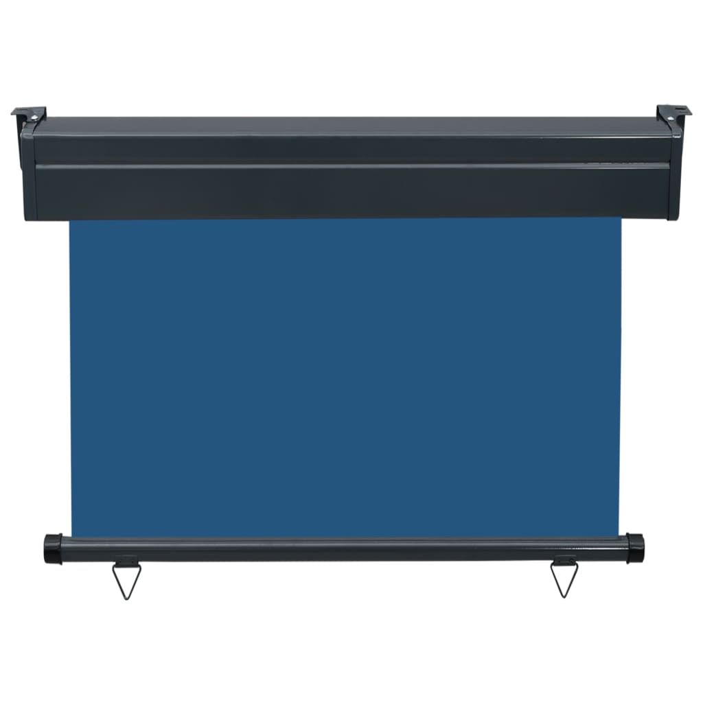 Balkon-Seitenmarkise 100 × 250 cm Blau