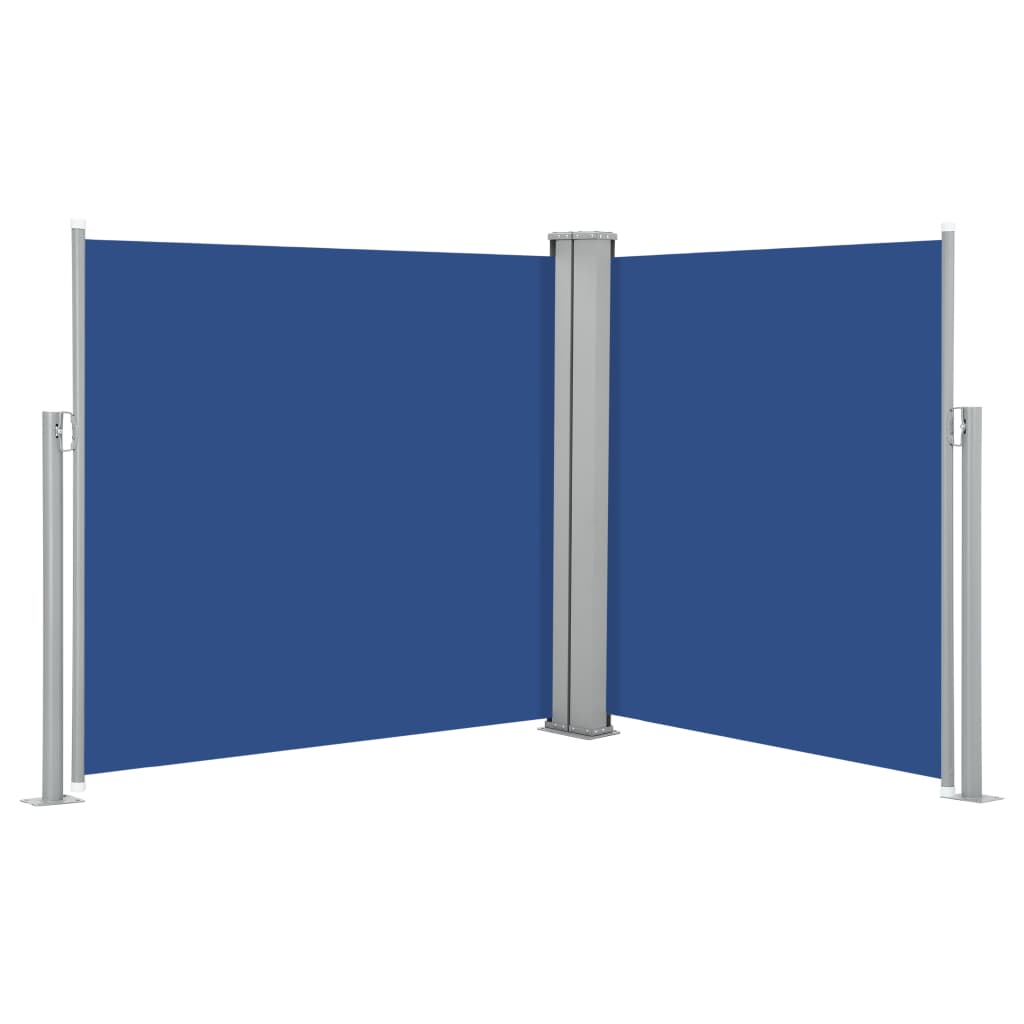 Ausziehbare Seitenmarkise Blau 100 x 600 cm