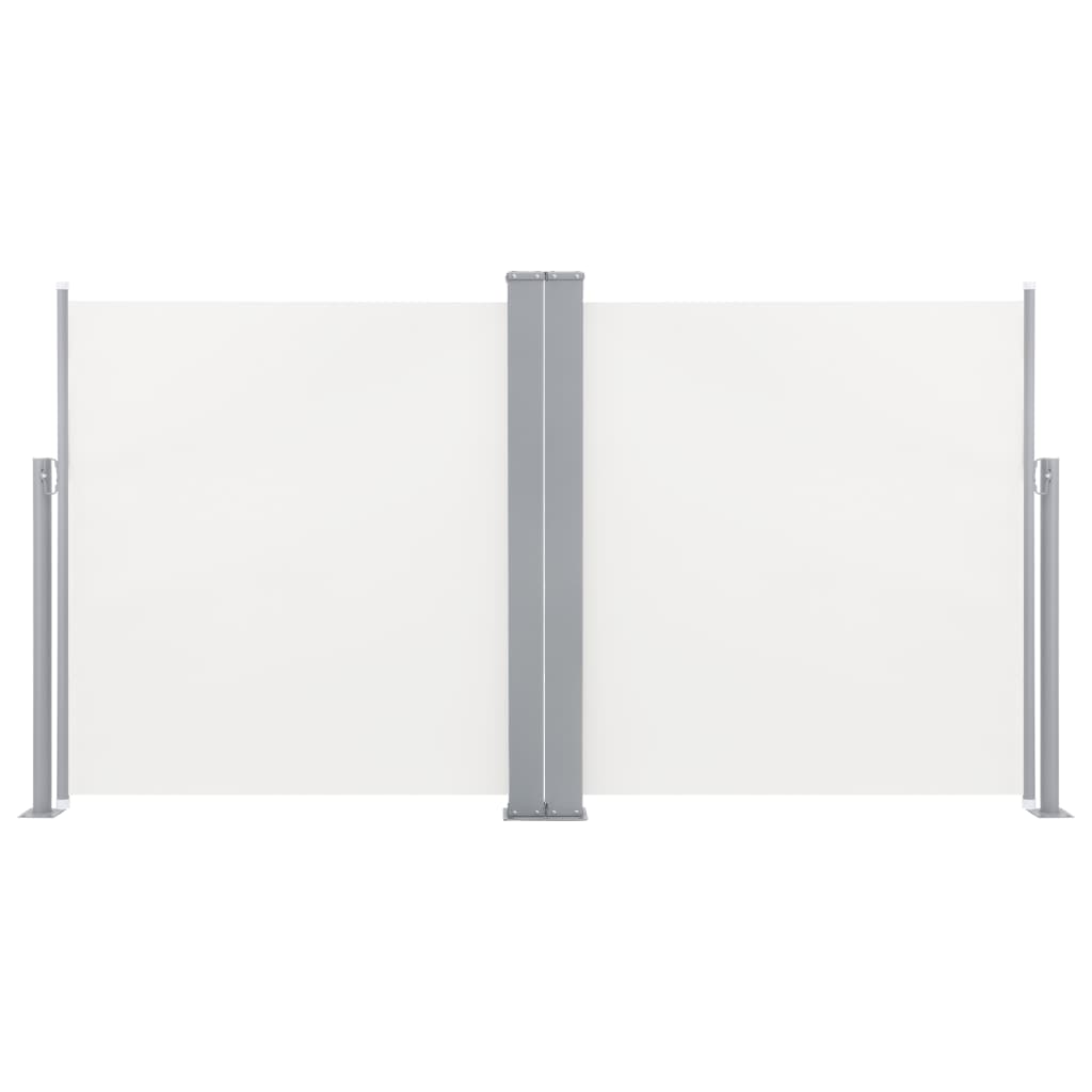 Ausziehbare Seitenmarkise Cremeweiß 120 x 600 cm