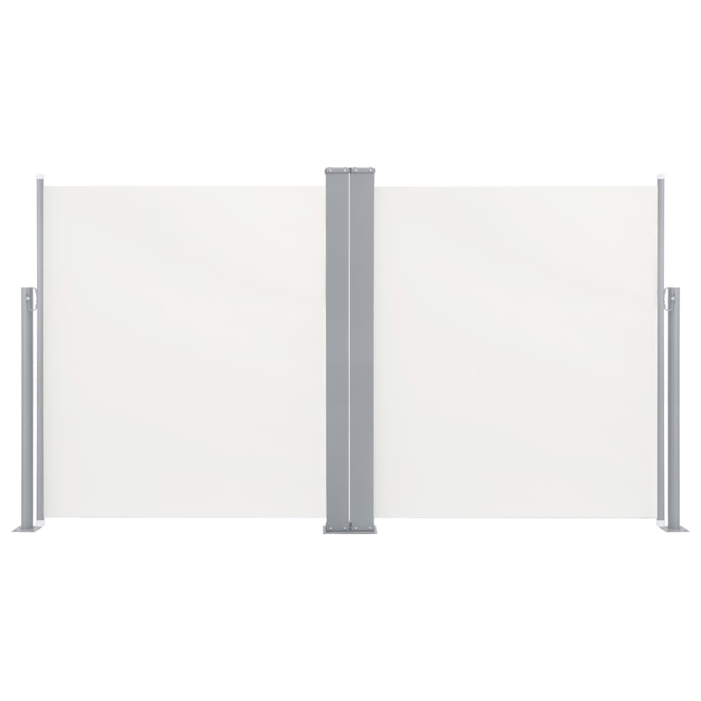 Ausziehbare Seitenmarkise Doppelt 170 x 600 cm Creme