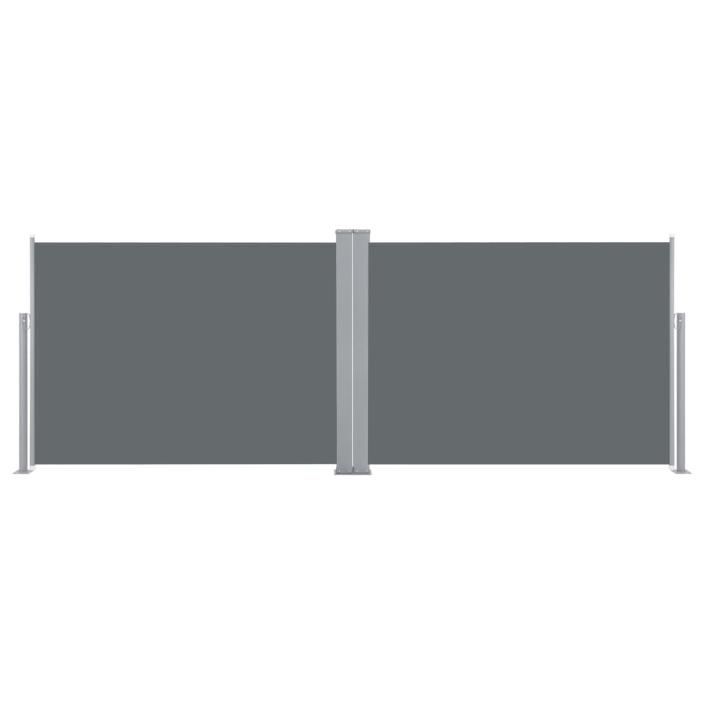 Ausziehbare Seitenmarkise Anthrazit 100 x 1000 cm