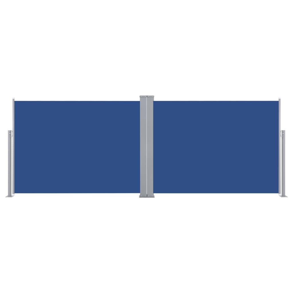 Ausziehbare Seitenmarkise Blau 100 x 1000 cm