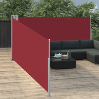 Thumbnail for Ausziehbare Seitenmarkise Rot 100 x 1000 cm