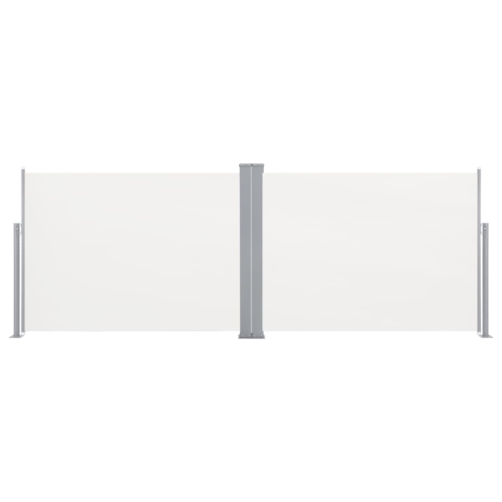 Ausziehbare Seitenmarkise Creme 120 x 1000 cm