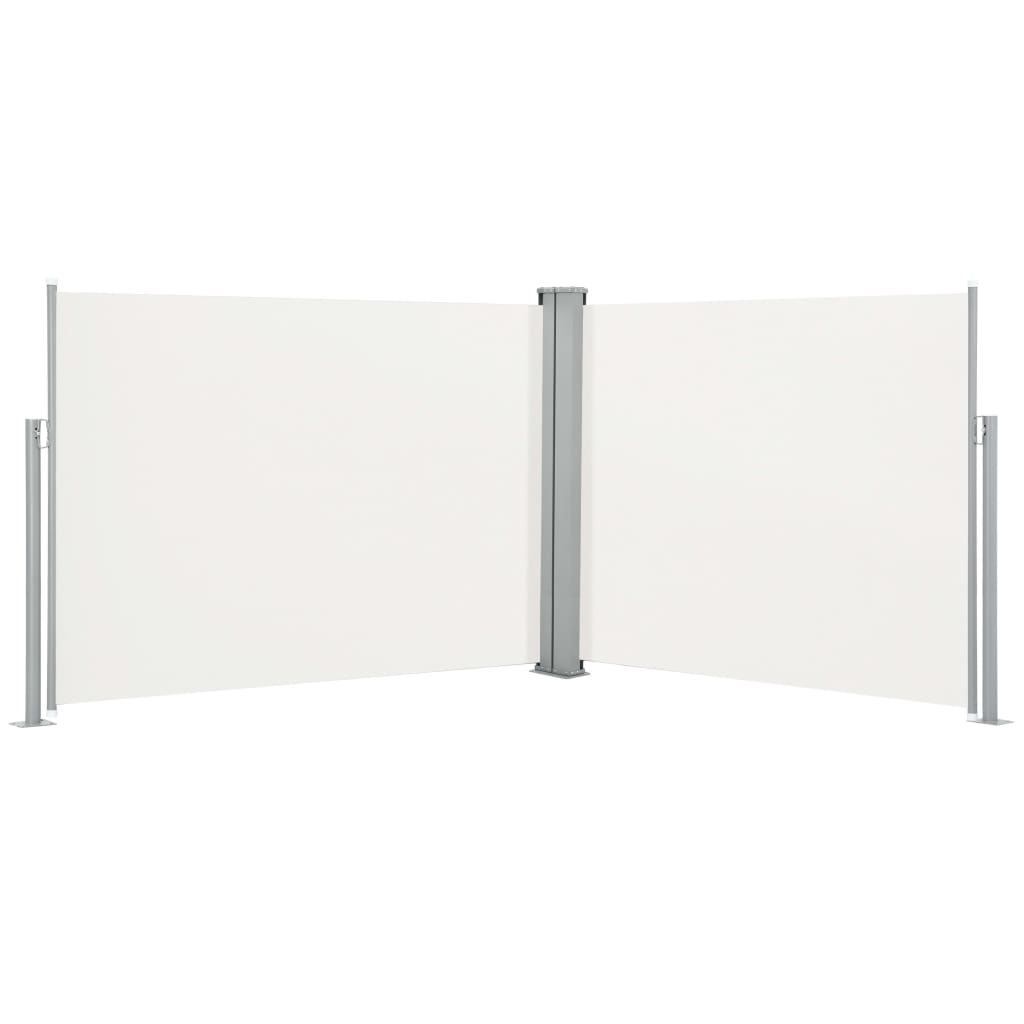 Ausziehbare Seitenmarkise Creme 140 x 1000 cm