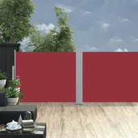 Thumbnail for Ausziehbare Seitenmarkise Rot 140 x 1000 cm