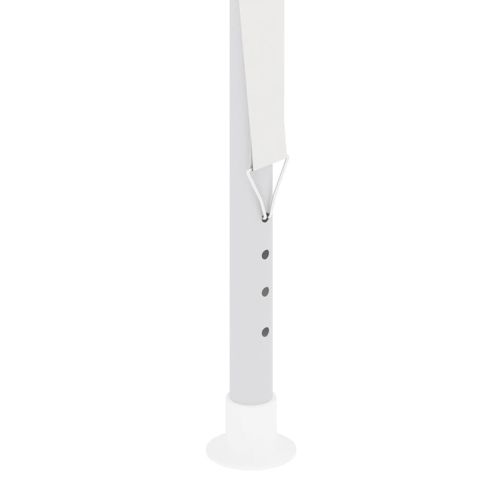 Profi-Partyzelt mit Seitenwänden 2,5x2,5 m Weiß 90 g/m²