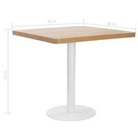 Thumbnail for Bistrotisch Hellbraun 80x80 cm MDF