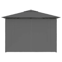 Thumbnail for Gartenpavillon mit Vorhängen 4 x 3 m Anthrazit